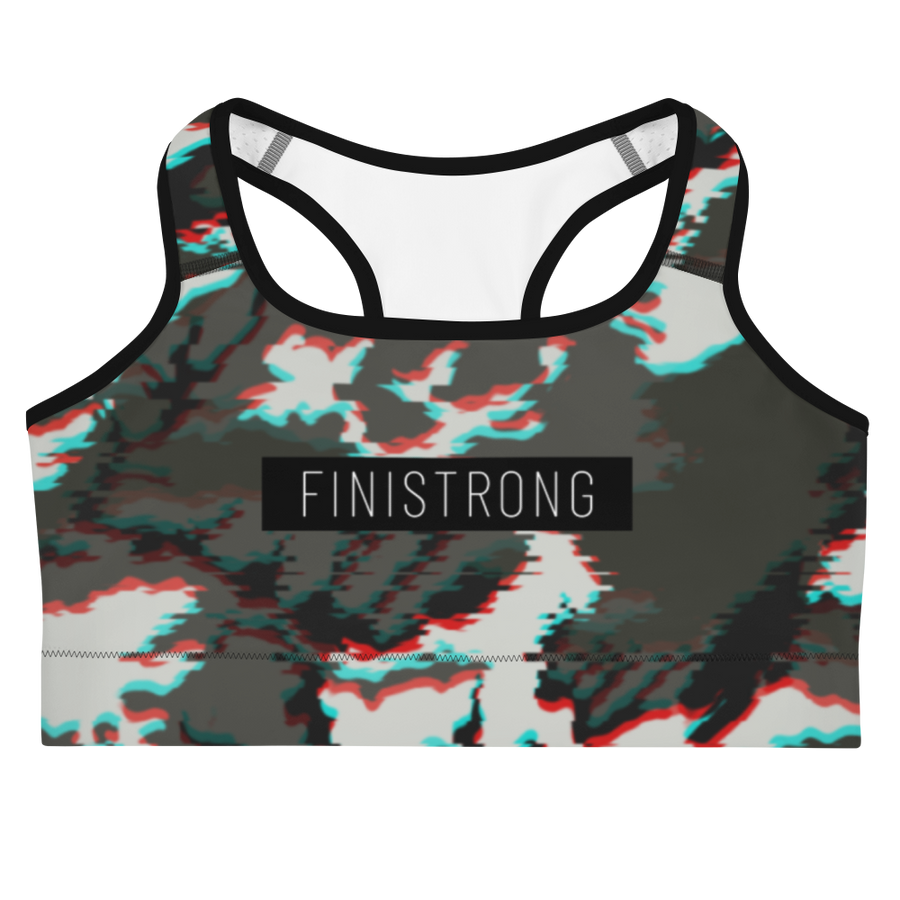 Glitch Camo Sports Bra