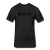 Fitted Cotton/Poly T-Shirt by Next Level - black