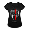 Her Red Line T-Shirt - black