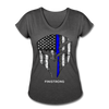 Her Blue Line T-Shirt - deep heather