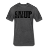 Give Up Men's T-Shirt - heather black