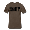 Give Up Men's T-Shirt - heather espresso