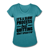 Her Slow Process T-Shirt - heather turquoise