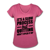 Her Slow Process T-Shirt - heather raspberry