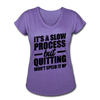 Her Slow Process T-Shirt - purple heather