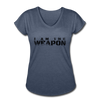 Her Weapon T-Shirt - navy heather