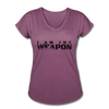 Her Weapon T-Shirt - heather plum