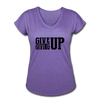 Her Give Up T-Shirt - purple heather