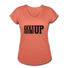 Her Give Up T-Shirt - heather bronze