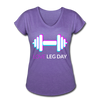 Her Leg Day T-Shirt - purple heather