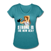 Her Sexy Strong T-Shirt - heather turquoise