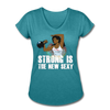 Her Strong Sexy Queen T-Shirt - heather turquoise