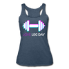 Her Leg Day Tank - heather navy