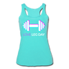 Her Leg Day Tank - turquoise