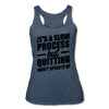 Her Slow Process Tank - heather navy