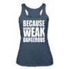 Her Weak Is Dangerous Tank - heather navy