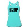 Her Give Up Tank - turquoise