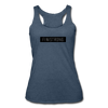 Her Black Patch Tank - heather navy