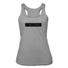 Her Black Patch Tank - heather gray