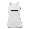 Her Black Patch Tank - heather white