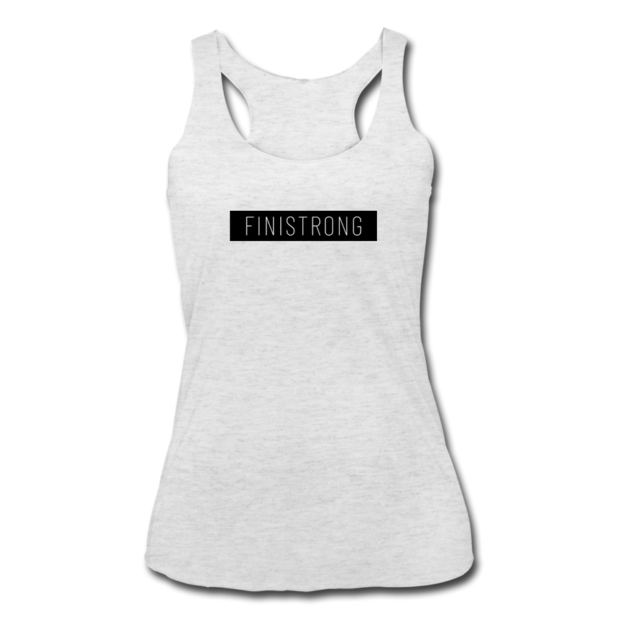 Her Black Patch Tank - heather gray