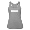 Her White Patch Tank - heather gray