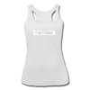 Her White Patch Tank - heather white