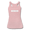 Her White Patch Tank - heather dusty rose