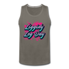 Men’s Liggidy Leg Day Tank - asphalt gray