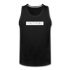 Men’s White Patch Logo Tank - black