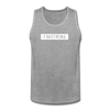 Men’s White Patch Logo Tank - heather gray