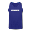 Men’s White Patch Logo Tank - royal blue