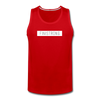 Men’s White Patch Logo Tank - red