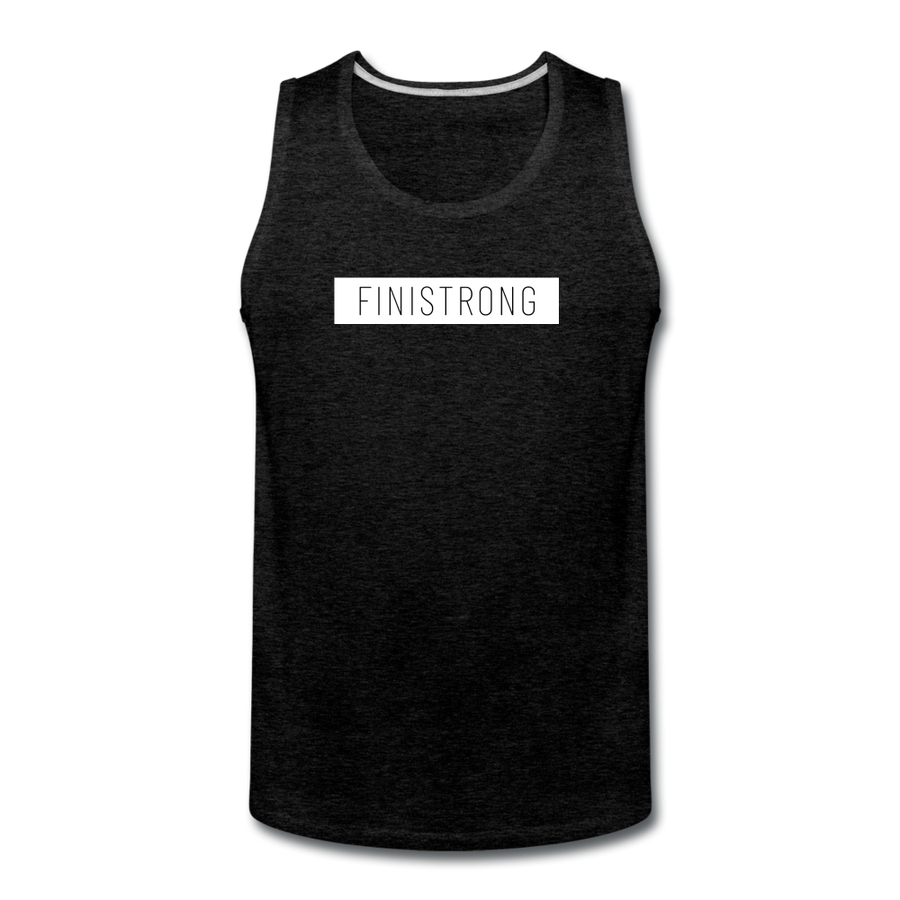 Men’s White Patch Logo Tank - black