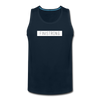 Men’s White Patch Logo Tank - deep navy