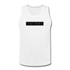 Men’s Black Patch Tank - white