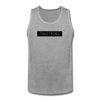 Men’s Black Patch Tank - heather gray