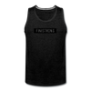 Men’s Black Patch Tank - charcoal gray