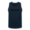 Men’s Black Patch Tank - deep navy