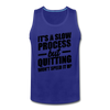 Men’s Slow Process Tank - royal blue