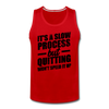 Men’s Slow Process Tank - red