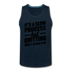 Men’s Slow Process Tank - deep navy