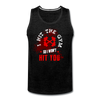 Men’s Hit The Gym Tank - charcoal gray