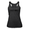 Her Dark Logo Tank - heather black