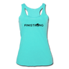 Her Dark Logo Tank - turquoise