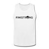 Men’s Dark Logo Tank - white