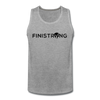 Men’s Dark Logo Tank - heather gray