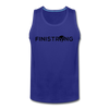 Men’s Dark Logo Tank - royal blue