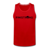 Men’s Dark Logo Tank - red