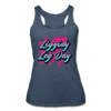 Her Liggidy Leg Day Tank - heather navy